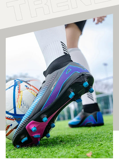 New Men Soccer Shoes Cleats Football Boots Professional Women Unisex Ultralight Match Grass Futsal High-quality TF/FG Sneakers
