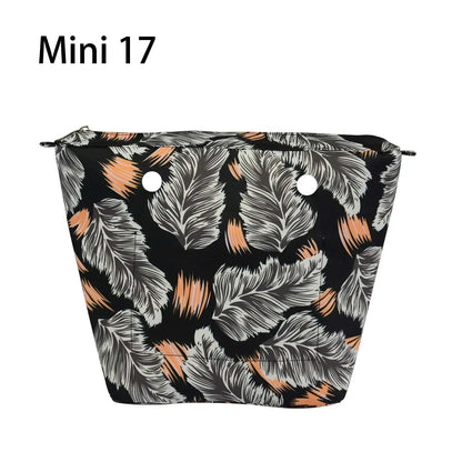 Composite Twill Cloth Waterproof Inner Lining Insert Zipper Pocket for Classic Mini Obag Senior Inner Pocket for O Bag