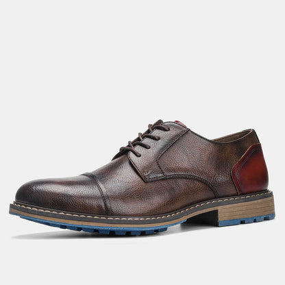Retro Men Derby Shoes Men Casual shoes Fashion Men Leather Shoes
