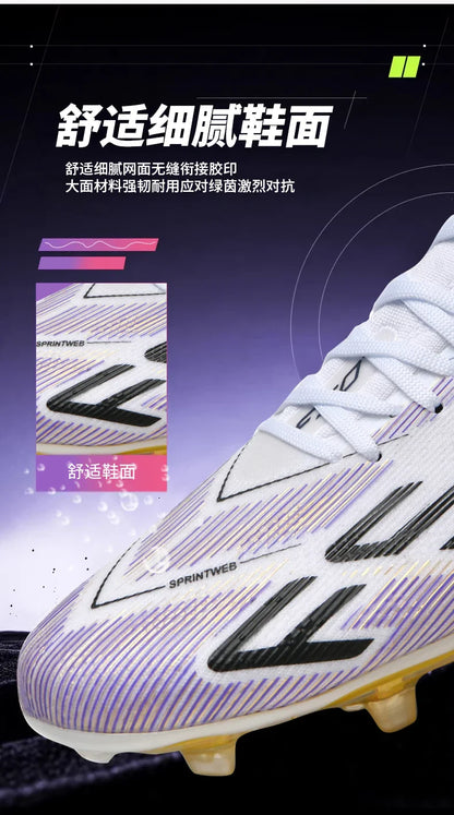 F50+ High Quality Mens Football Boots Boys Training Studded Fast Soccer Cleats Outdoor Non Slip Football Shoes Chuteira Campo