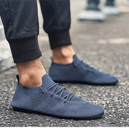 Male Summer Driving Shoes Flat Breathable Fashion Walking Shoes Mens High Quality Mesh Comfortable Soft Sole Casual Loafers