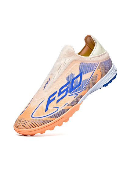 Professional TF Soccer Boots Unisex Youth Adult PU Fabric Upper Rubber Sole Non-slip Training Cleats