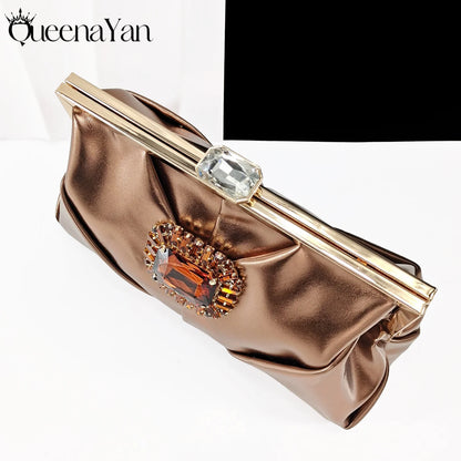 Nigerian Banquet Shoes and Bag Set Fashion Ladies Matching Shoes and Bag High Heels Wedding Party Coffee Color
