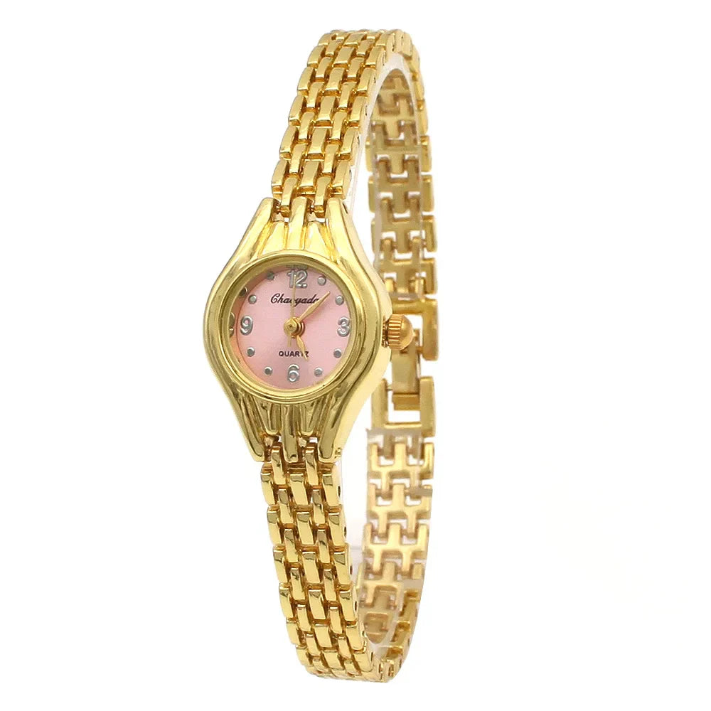 Women Bracelet Watch Mujer Golden Relojes Small Dial Quartz leisure Watch Popular Wristwatch Hour female ladies Elegant watches