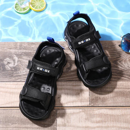 A pair of children's summer open-toe sandals, air-cushioned shock-absorbing and rebound outdoor beach shoes, sizes 32-42,TL-1921