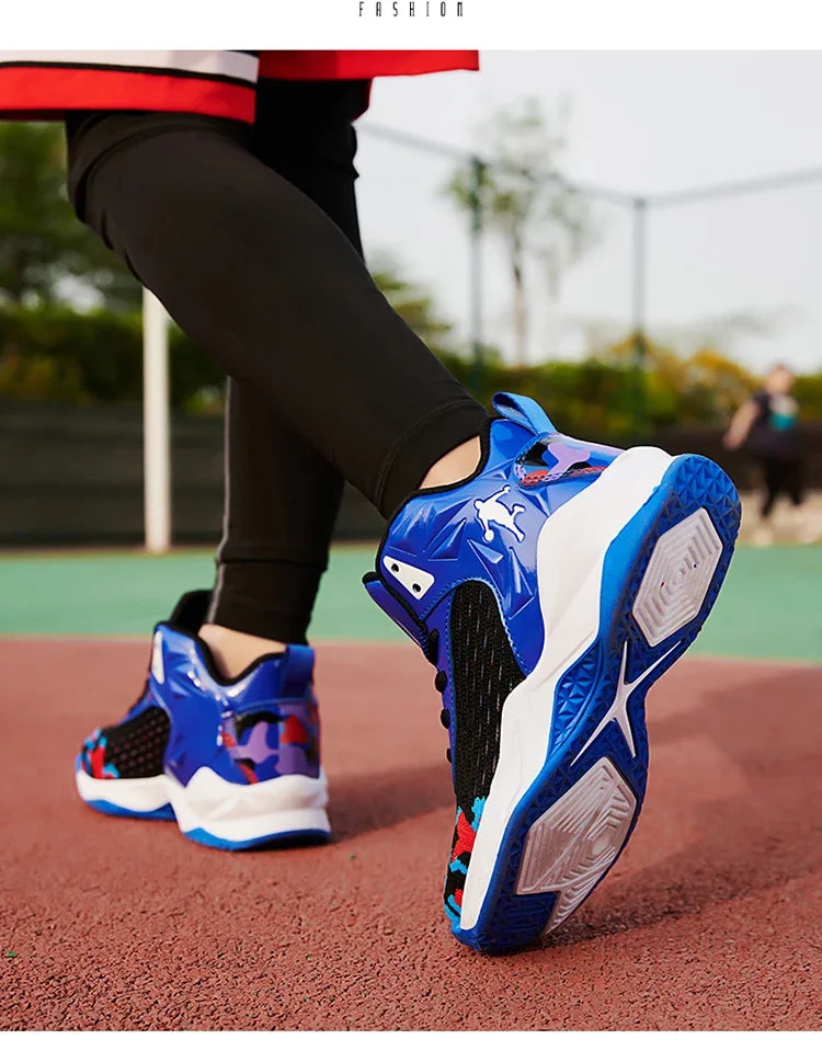 2024 New Children's Basketball Shoes for Boys Non-slip Kids Sport Shoes Wear-resistant Outdoor Kids Girls Sneakers Trainers