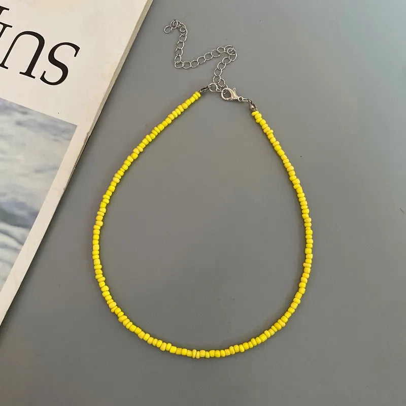 Choker Chain Fashion  Charm Collar Colorful Handmade Colar Collar Necklace Jewelry Femme
