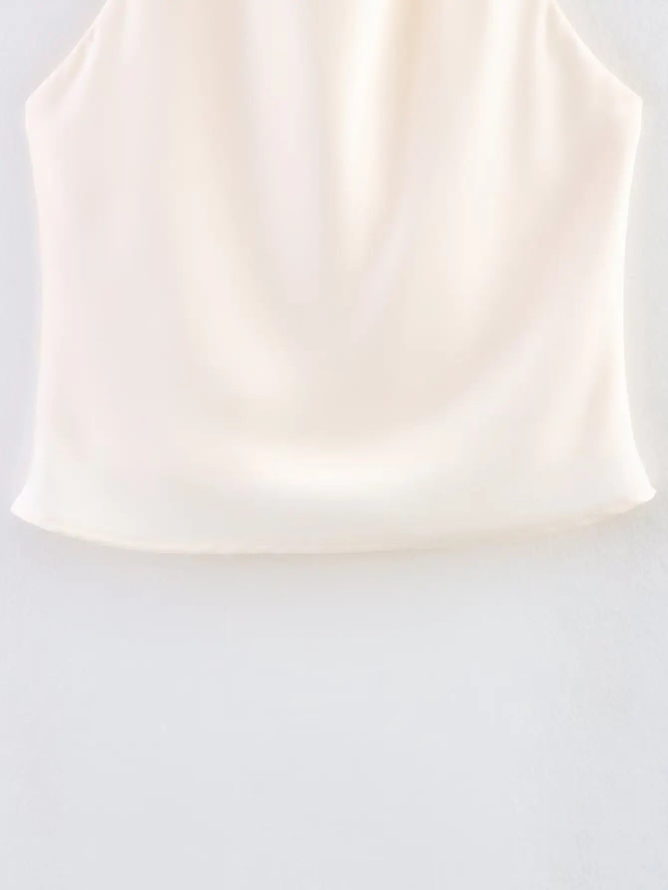 Elegant Women's Satin Backless Halter Vest Summer Solid Sleeveless Sexy High Street Waistcoat Female Slim Camisole Tops
