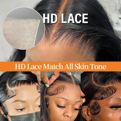 HD Transparent Body Wave Frontal Wig 13x4/13x6 Body Wave Lace Front Human Hair Wigs For Women Wet And Wavy 4x4 5x5 Closure Wig