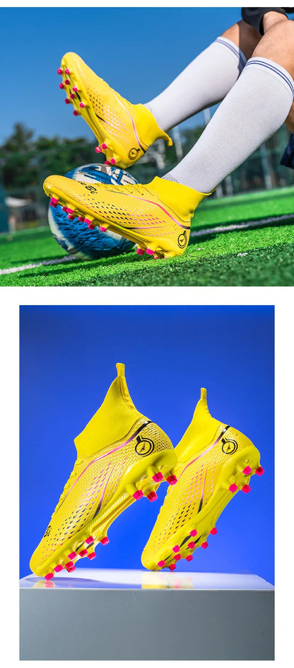 New MenFootball Boots High-quality  Soccer Shoes Professional Outdoor FG/TF Non-Slip Soccer Cleats Training Shoes Ultralight
