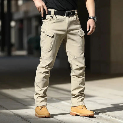 Men'S Tactical Cargo Pants - Softshell, Stretchy Fabric, Multiple Pockets, Button Fly, No Belt, All-Season Outdoor Training Pant