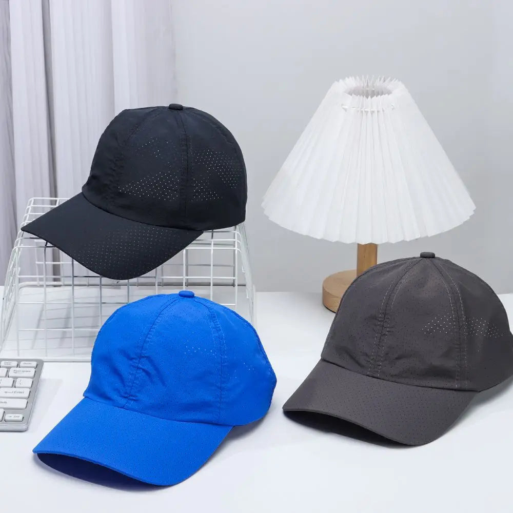 Breathable Quick Dry Baseball Cap Mesh Sun Hat Golf Tennis Cap For Outdoor Sports Running Hiking Camping For Men Women