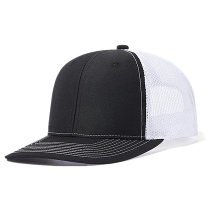 Unisex Cap Slight Curved Brim Style Trucker Hat  Men & Women Casual Outdoor Breathable Summer Cap