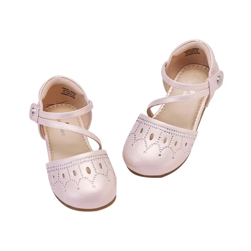 Baby Girls Sandals Summer Lovely Leather Shoes Children's Sweet Pink Princess Shoes Party Outdoor Cool DB2252222