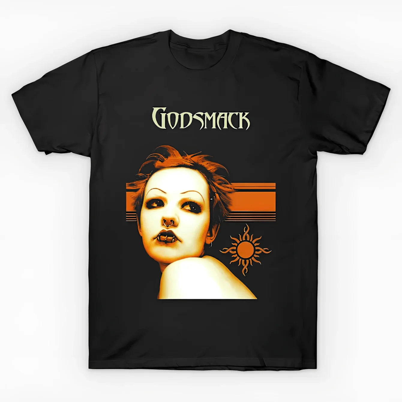 American Godsmack Retro Rock Band Men's T-shirt Summer New Retro Fashion Men's and Women's Streetwear