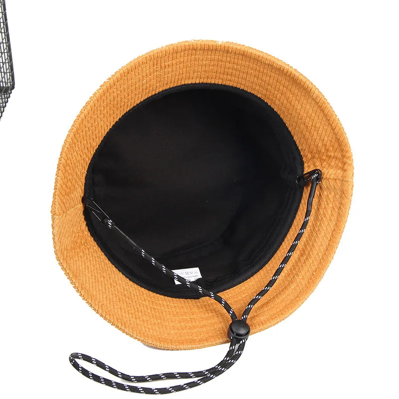 Dad Winter Hat Lady Outdoors Corduroy Bucket Hats Men Big Size Fisherman Hat 54-56cm 56-58cm 58-60cm 60-62cm 62-64cm