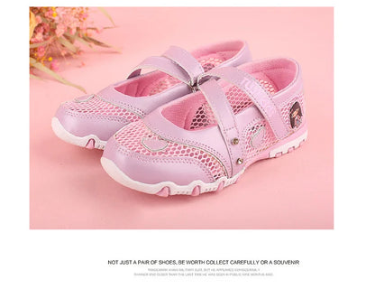 Girls Sandals Gladiator Cartoon Soft Children Non-slip Beach Shoes Kids Summer Floral Sandals Princess Shoes Fashion Cute