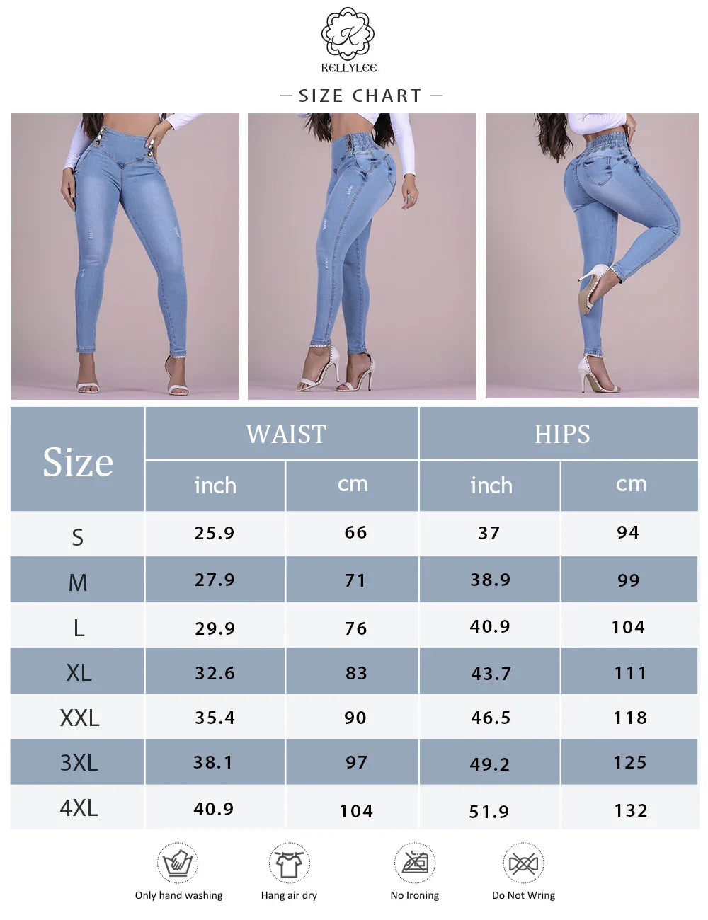 High Waist Double Buttons Tummy Control Stretchy Jeans Make Old Wear Out Fashion Women'S Denim Pants Y2K Streetwear Fall Bottoms
