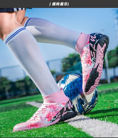 Size 34-46 Men FG/TF Football Boots Futsal Professional Unisex Kids Soccer Shoes Training Outdoor Boys Football Shoes Sneakers