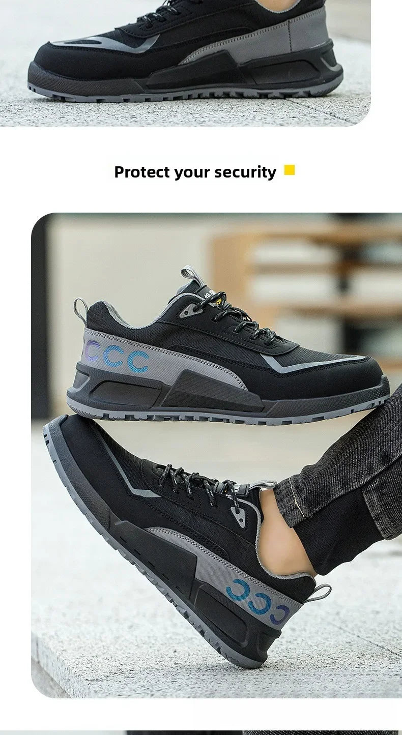 Labor Protection Shoes Men's Anti Smashing Anti Piercing Work Shoes Insulated 10KV Wear-resistant Electrical Shoes Safety Shoes
