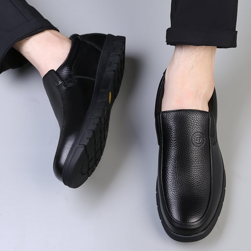 High Quality Leather Men Casual Shoes Italian Luxury Brand Mens Loafers Breathable Formal Mens Dress Shoes Slip-on Driving Shoes
