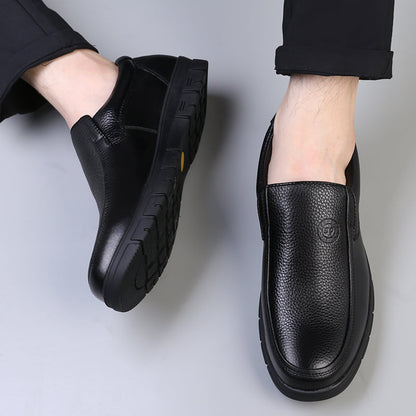 High Quality Leather Men Casual Shoes Italian Luxury Brand Mens Loafers Breathable Formal Mens Dress Shoes Slip-on Driving Shoes