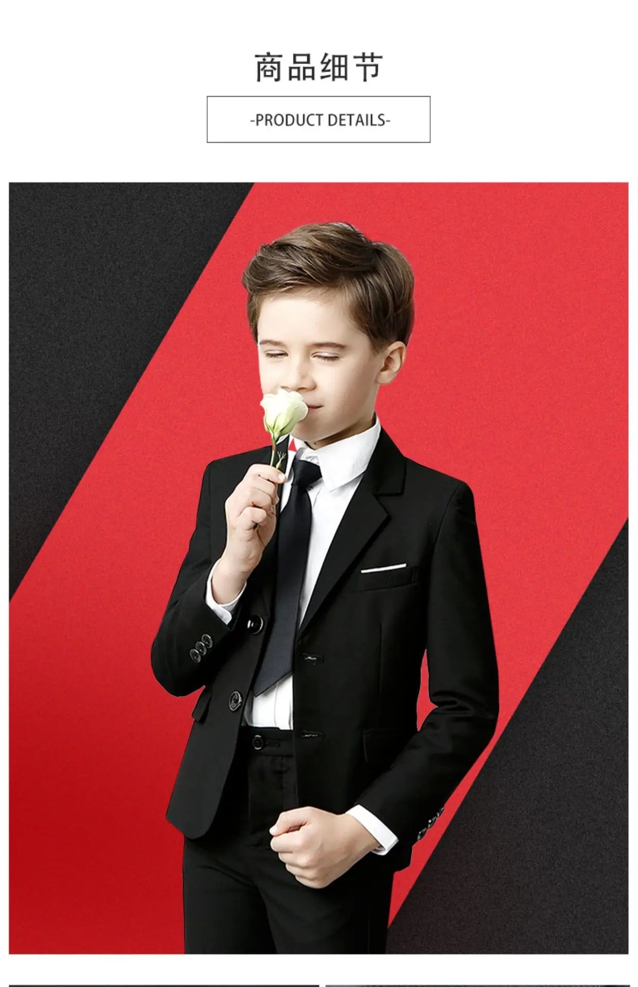 Spring Autumn Children Boy Wedding Suit Teenager Kids Formal Elegant Suits For Boy 1-14  Years Boys Suits Outfits Set