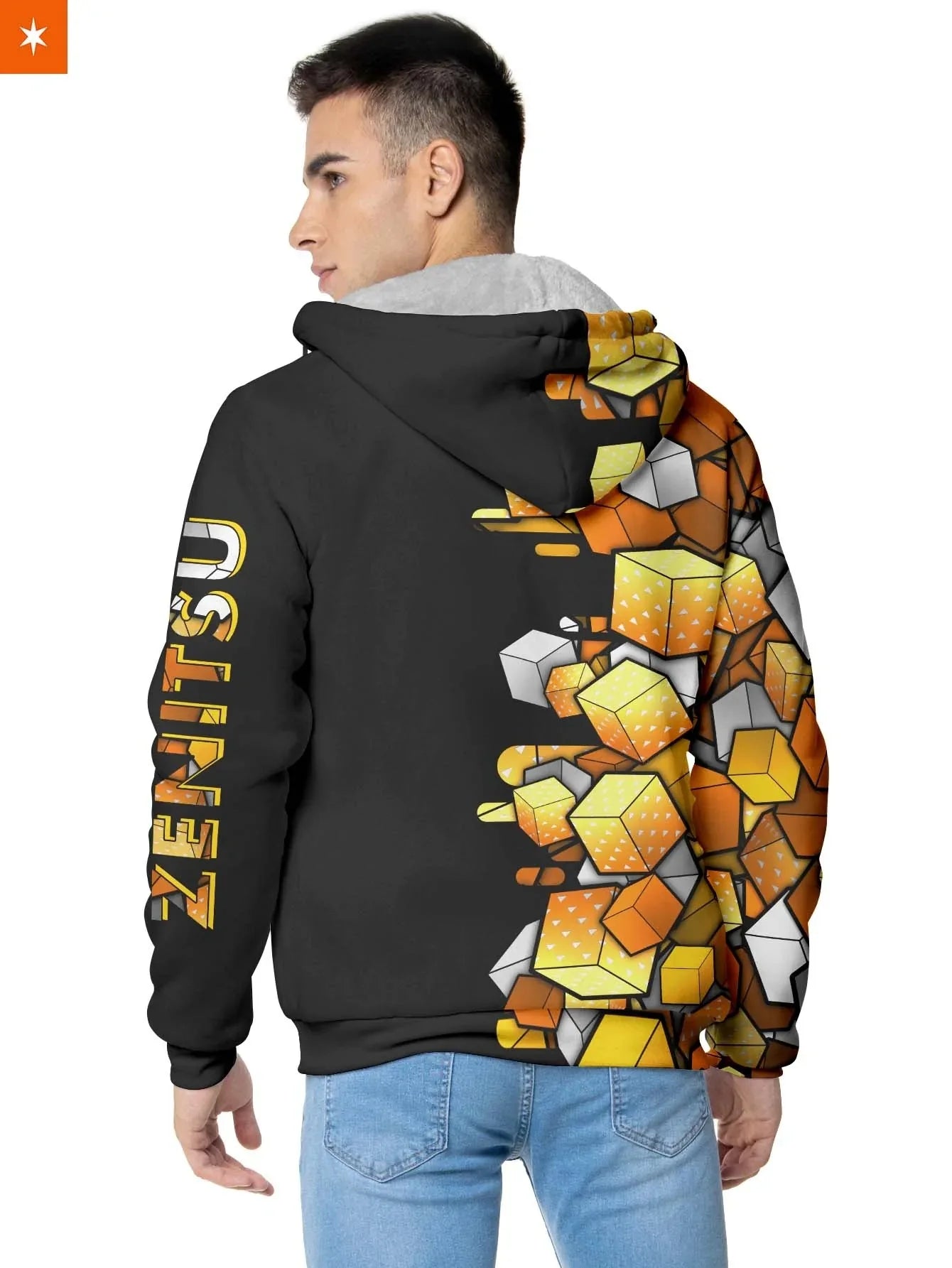 Anime Velvet Thick Warm Winter Oversized Hoodie Coat Zip Up Sweatshirt Winter Top Plus Size Coat Plush Jackets