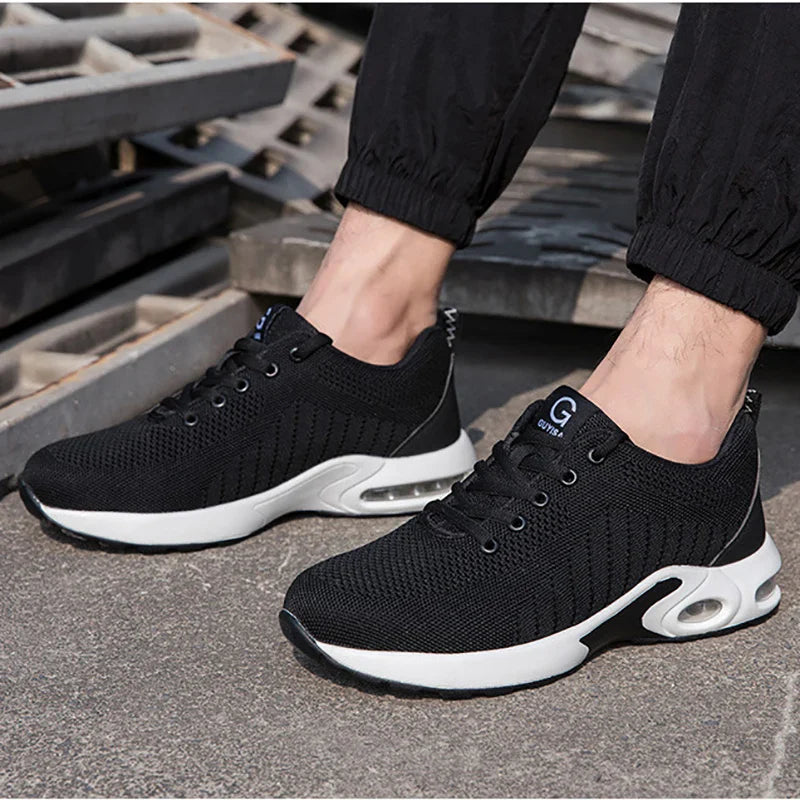 Anti-puncture Security Protective Shoes Air Cushion Work Sneakers Steel Toe Work Shoes Men Women Safety Shoes Light Breathable