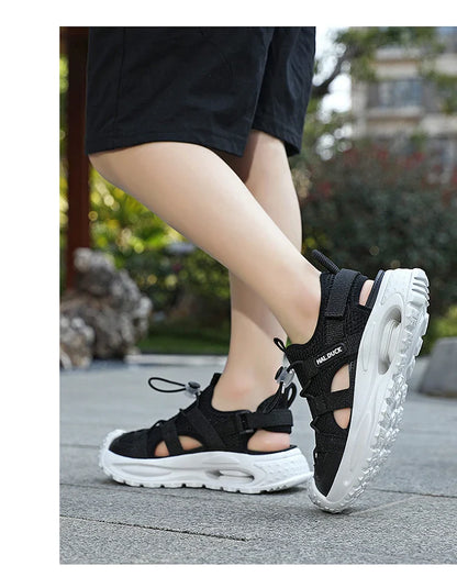 A pair of lightweight, soft, comfortable and casual sandals suitable for children's summer outdoor wear LR-D2508
