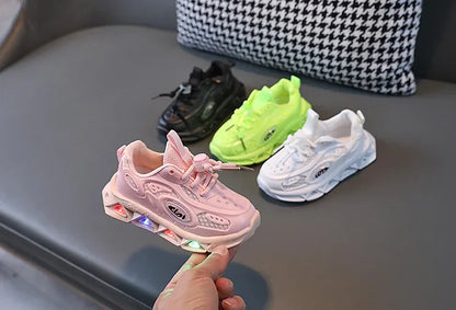 New LED Child Trainers 1-8Years Old Boy Girl Tennis Shoe Sport Shoe for Toddlers Glowing Kid Sneakers Kids Shoe