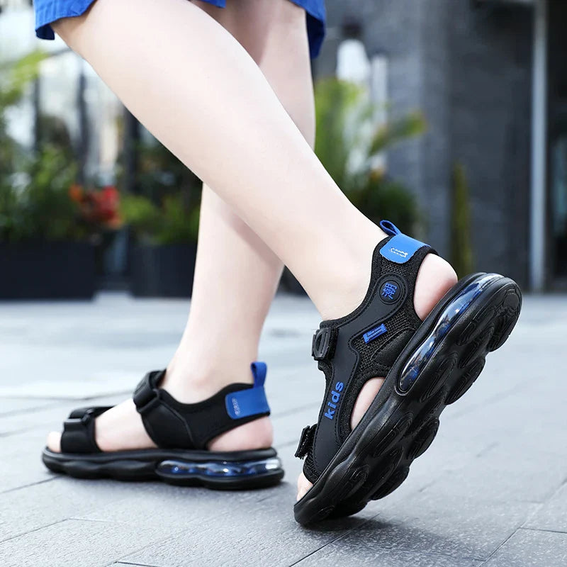 Summer Beach Sandals For Boys Outdoor Fashion Casual Shoes Anti-slippery Soft-soled Kid's Breathable Walking Sandials