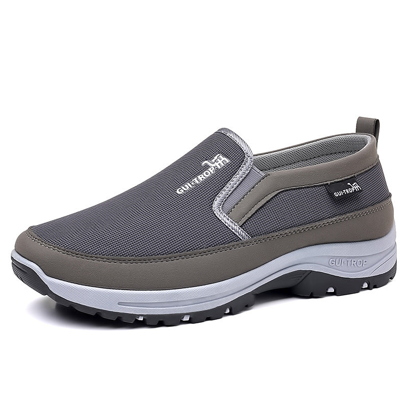 Loafers Men Sneakers Mesh Breathable Non-Slip Slip On Vulcanized Shoes Soft Sole Solid Color Comfortable Water Shoes