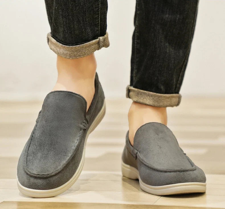 New autumn British style men's bean shoes fashionable youth low top casual single shoes Le Fu shoes