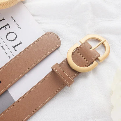 1pcs Women's Belt Simple Fashionable Needle Buckle Belt Casual Versatile Korean PU Leather Belt With Pants Jeans Belt Lady Belts