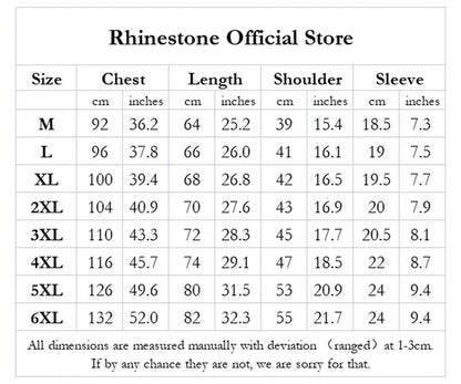 Casual Short Sleeve T Shirts Men Summer Clothes Chinese Characters Rhinestones Fashion Streetwear O Neck Cool Cotton T-shirts