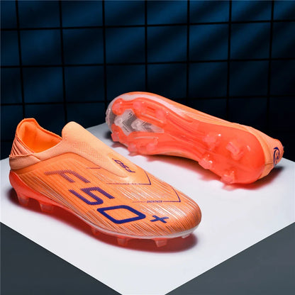 Men's High-Quality Non-Slip Football Boots High-Top Soccer Shoes Grass Cleats Futsal Sneakers for Indoor And Outdoor Matches