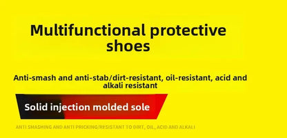Labor Protection Shoes for Men Anti Smashing Anti Piercing Anti Odor Thick Wear-resistant ConstructionSiteSafetyShoes Work Shoes