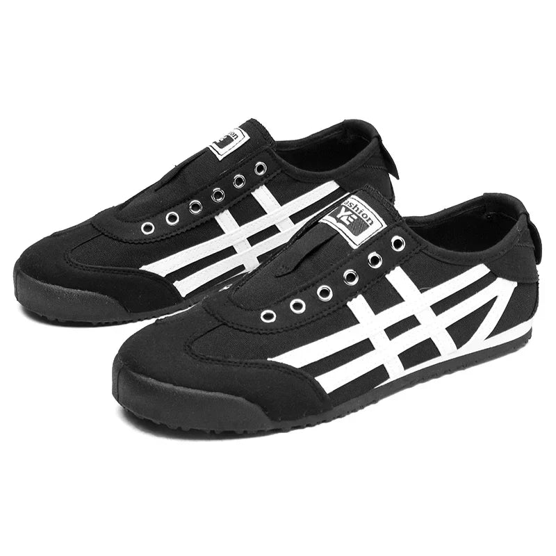 Men's Classic Running Shoes Lace Up Flat Bottom Sports Shoes Soft Sole Walking Shoes Breathable Couple Casual Shoes Tennis Shoes