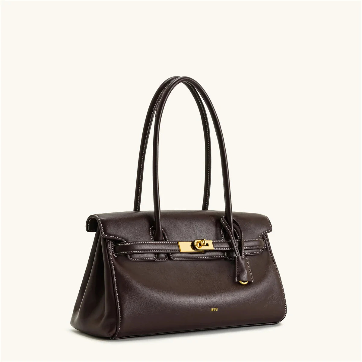 Women's 2026 New Yara Underarm Bag Large Capacity Breadstick Bag Small Design Trendy Lock Buckle Soft Leather Handbag