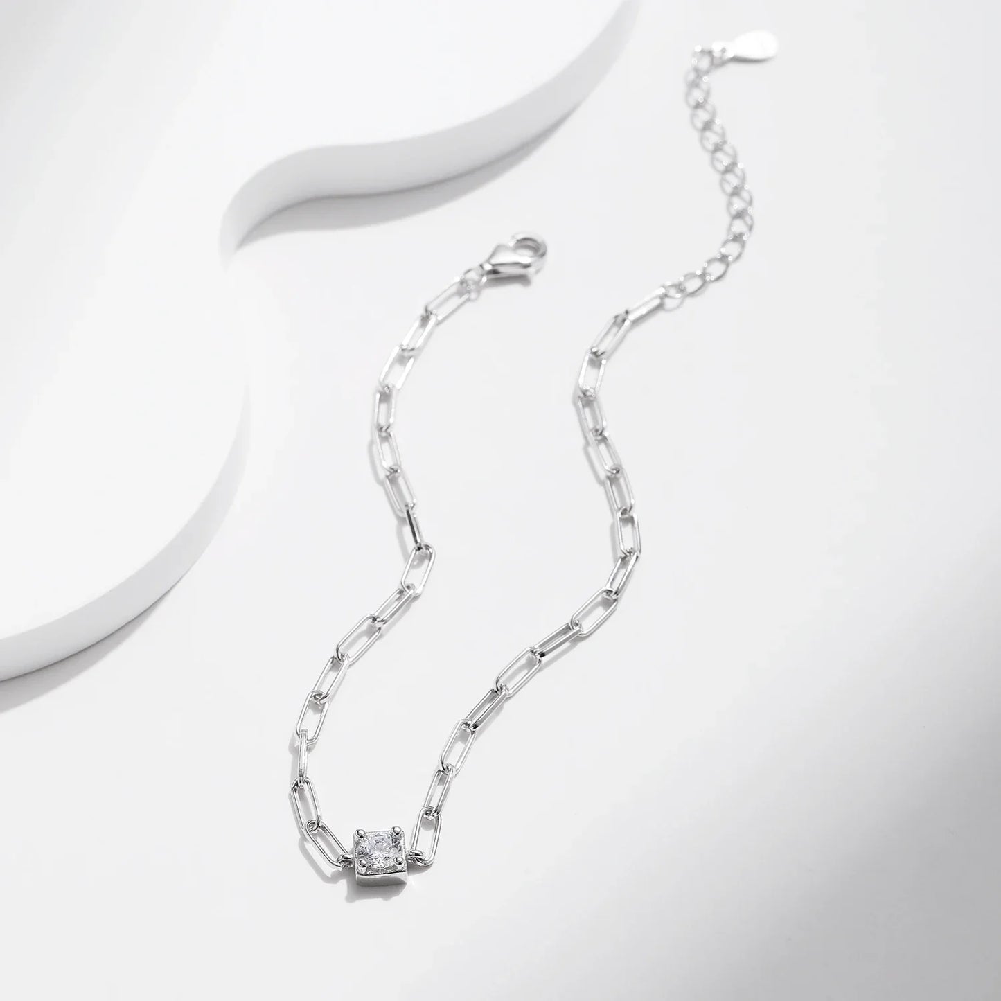 Clear D Color Moissanite Bracelet 0.3 Carat Lab Diamond 925 Sterling Silver Elegant Bracelet For Women Fine Jewelry