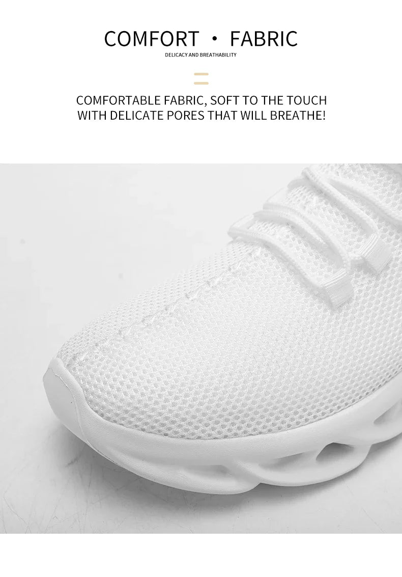 Summer Men Casual Sports Running Shoes Breathable Lightweight Sneakers Outdoor Mesh Black Athletic Jogging Tennis Walking Shoe