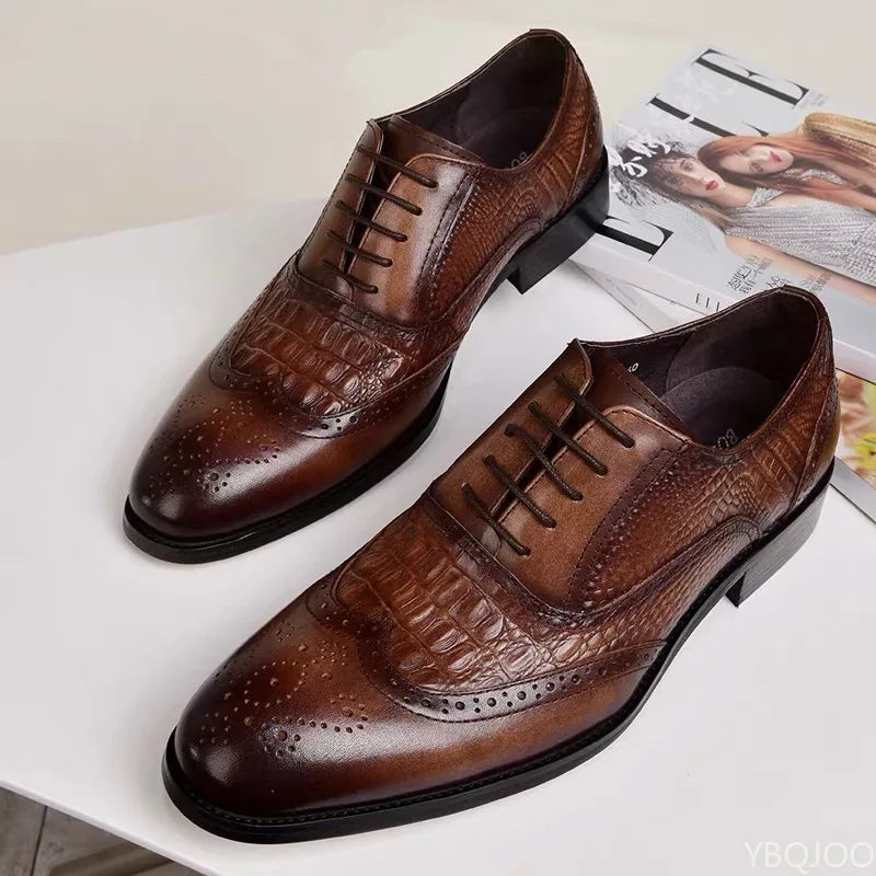 2025 Large Size Fashionable Men's Office Formal Shoes Low Cut Daily Comfortable Pointed Multifunctional Men's Wedding Shoes