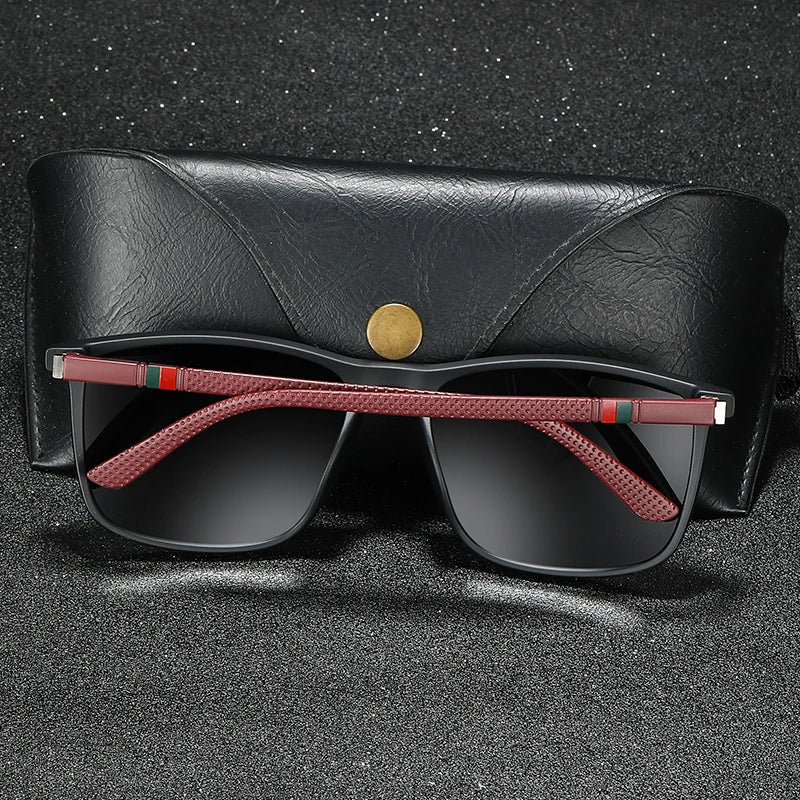 Luxury Square Vintage Polarized Sunglasses For Men Women Fashion Travel Driving  Sun Glasses Male TR90 Eyewear UV400