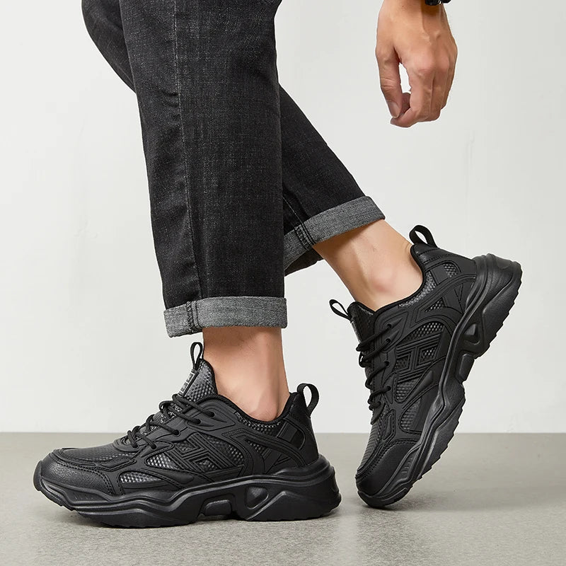 Shoes Four Seasons Breathable Light Non-slip Waterproof Oil-proof Kitchen work shoes Men's Outdoor Casual sports Shoe