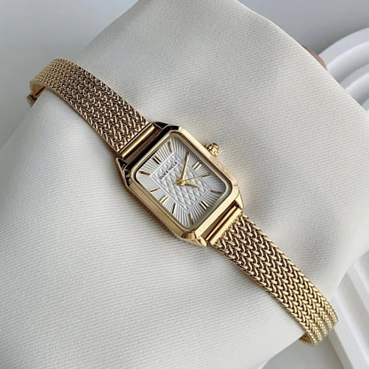 Simple Quartz Waterproof Wristwatch Ladies Wristwatch Elegant Gold Watch Stainless Steel Women's Watches Relogio Feminino