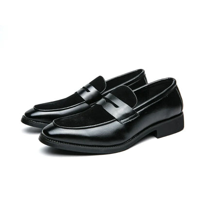 Mens Leather Designer Brand Casual Classic for Men Smile Breathable Office Loafers Formal Business Footwear Dress Shoes Flats 48