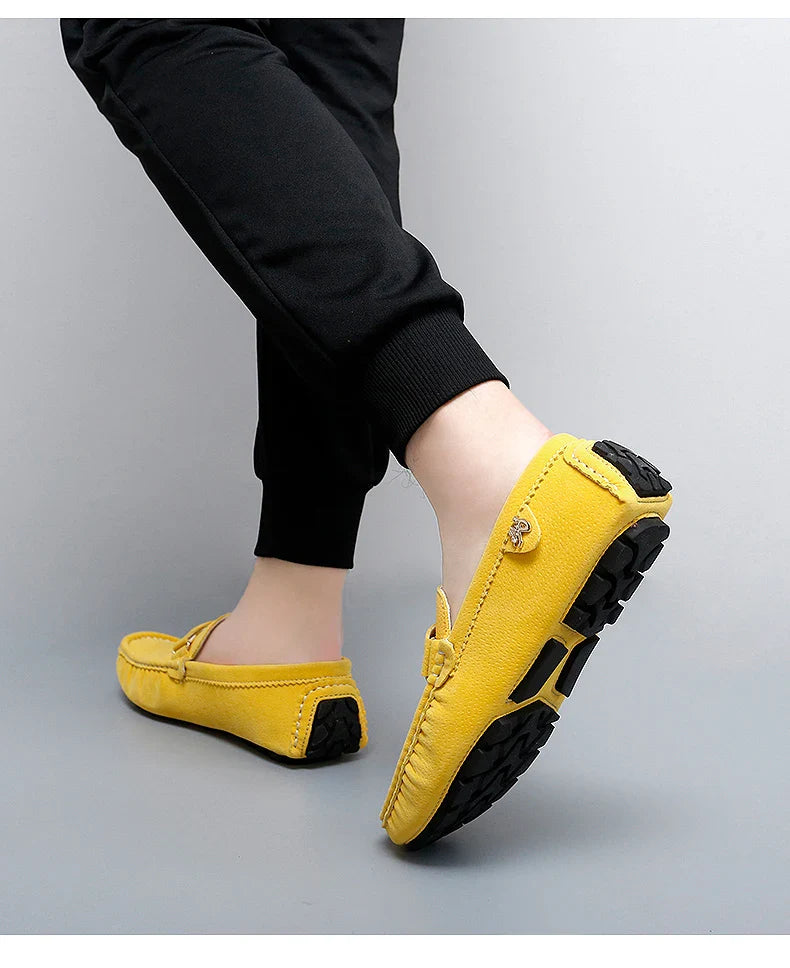 48 Extra Large Size Frosted Couple Style Halloween Gift 2025 Autumn New Beanie Shoes British Style Slip-On Lazy Men's Shoes Driving Lightweight Non-Slip Casual Leather Shoes