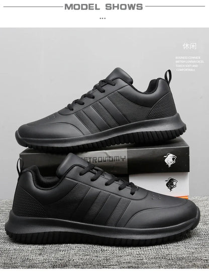 Casual Chef Shoes four Season new Lightweight Soft Sole Comfort Oil proof Men and Women's Chef Business Work Leather Shoe