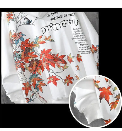 Moletons Pretos com Estampa de Anime Essenciais com Capuz Feminino Estética Coreana Moda Fofa Moletons com Capuz Streetwear para Mulheres
